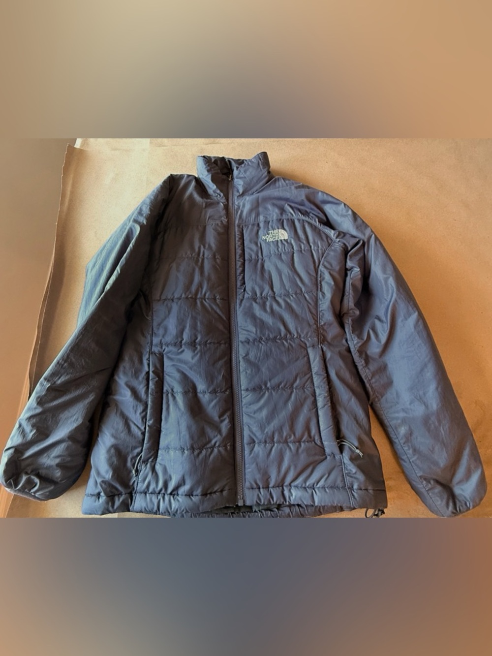 The North Face Women’s Quilted Puffer Jacket Blue Lightweight Zip Coat Size M